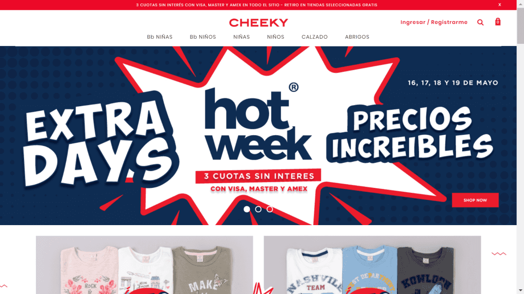 Cheeky eCommerce de moda  diseño y performance digital
